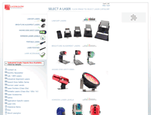 Tablet Screenshot of laserglow.com